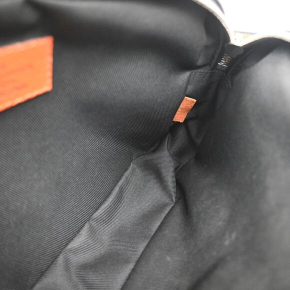 LOUIS VUITTON LV Logo Body Belt Bum Bag Taigarama Leather Orange 958-082725 - Picture 10 of 15